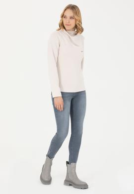 Kadın Taş Dik Yaka Sweatshirt - 50272085006