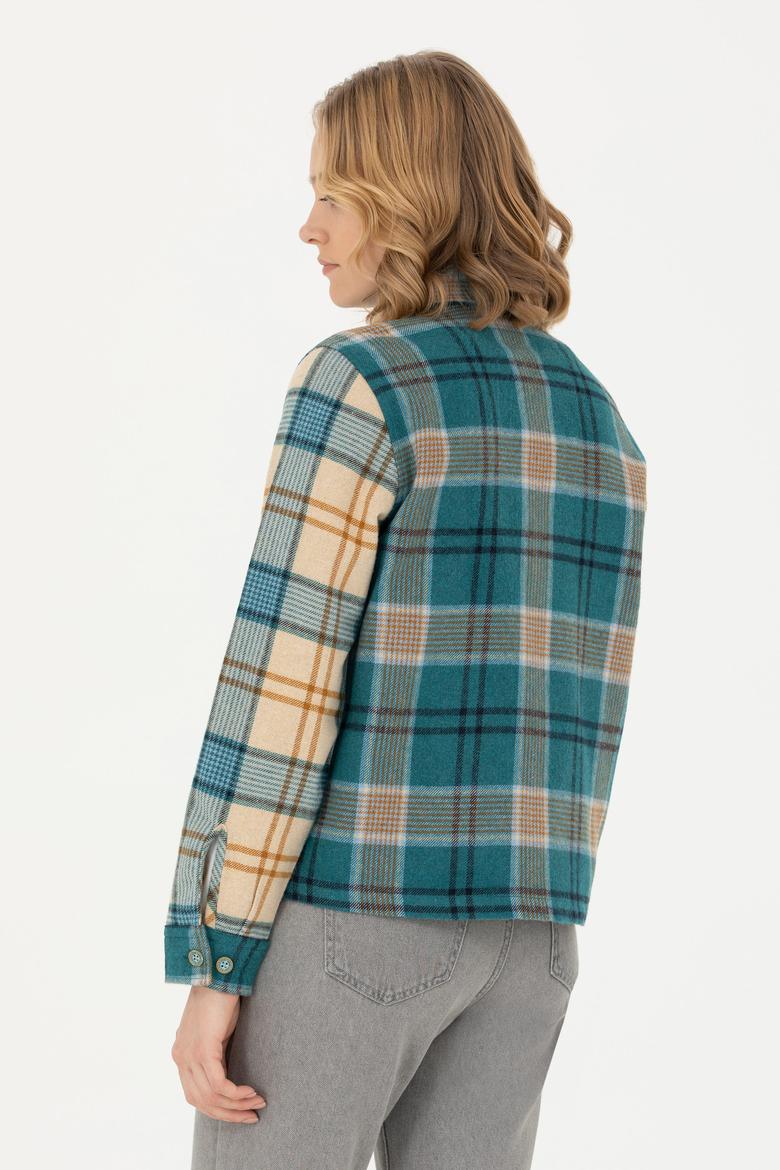 Kadın Mint Uzun Kollu Gömlek - 50271850007