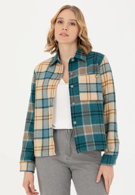 Kadın Mint Uzun Kollu Gömlek - 50271850007