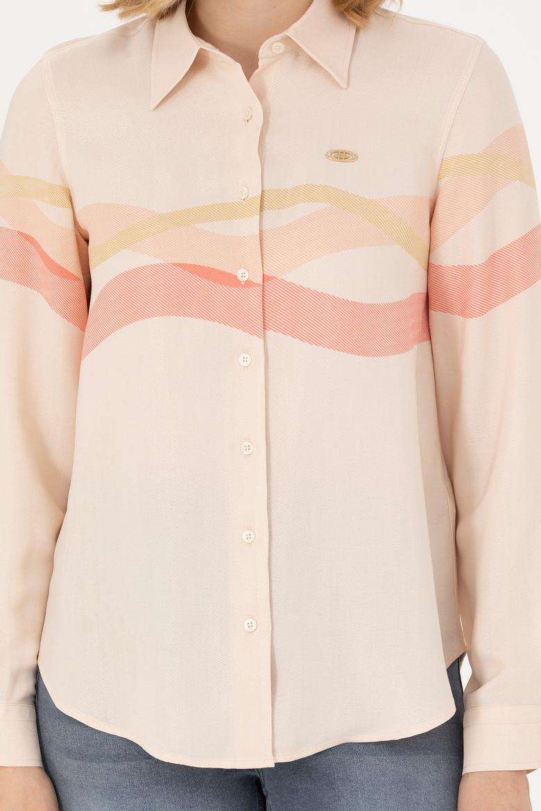 Kadın Taş Uzun Kollu Gömlek - 50271906014