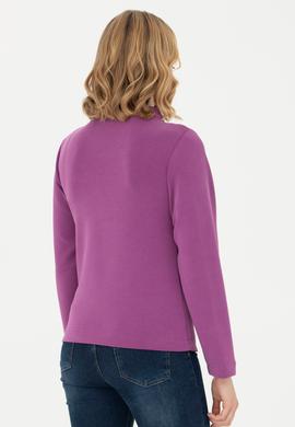 Kadın Violet Dik Yaka Sweatshirt - 50272085013