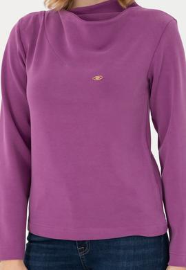 Kadın Violet Dik Yaka Sweatshirt - 50272085013