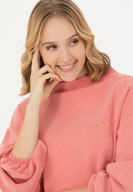 Kadın Somon Sweatshirt - 50277166022