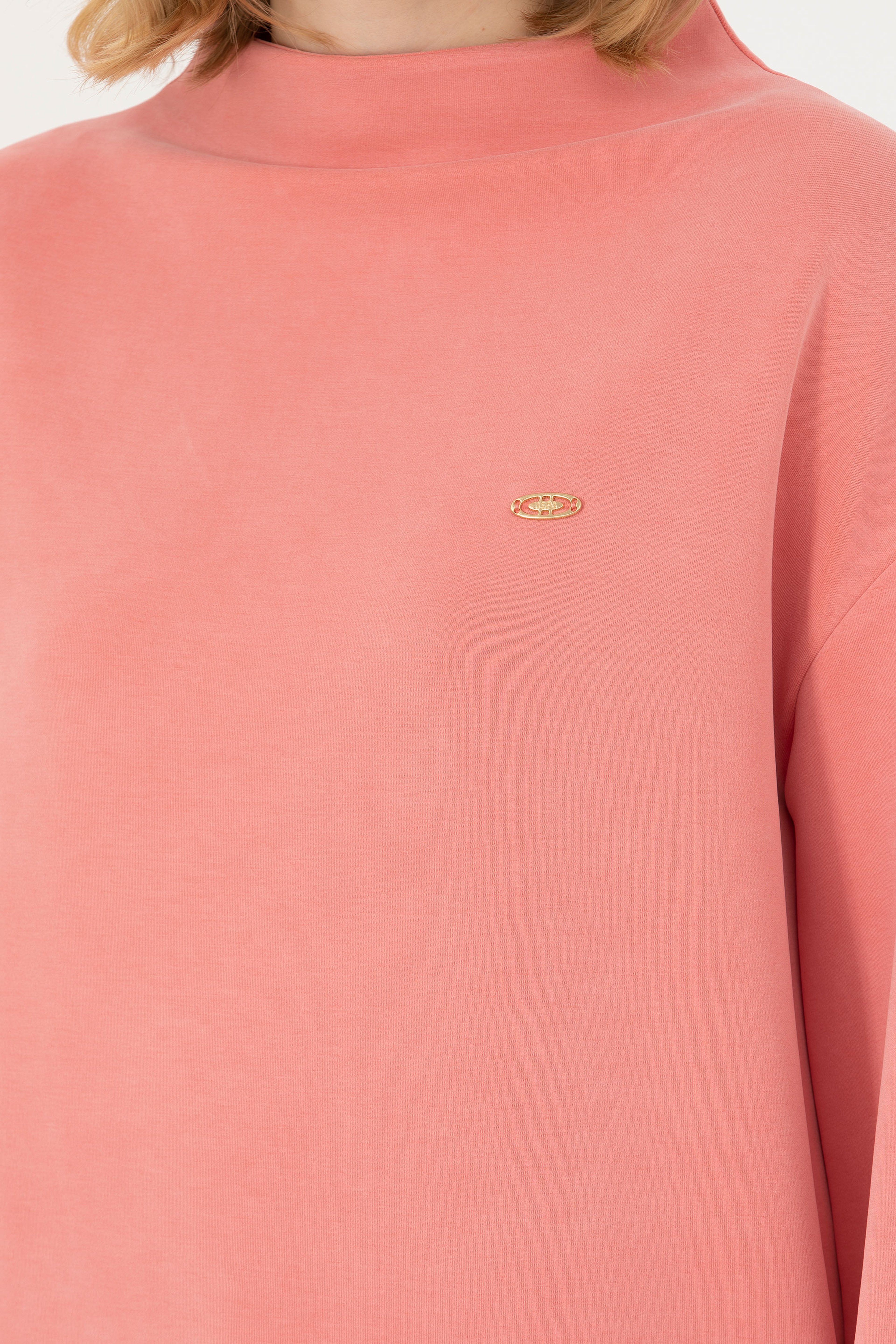 Kadın Somon Sweatshirt - Image 7