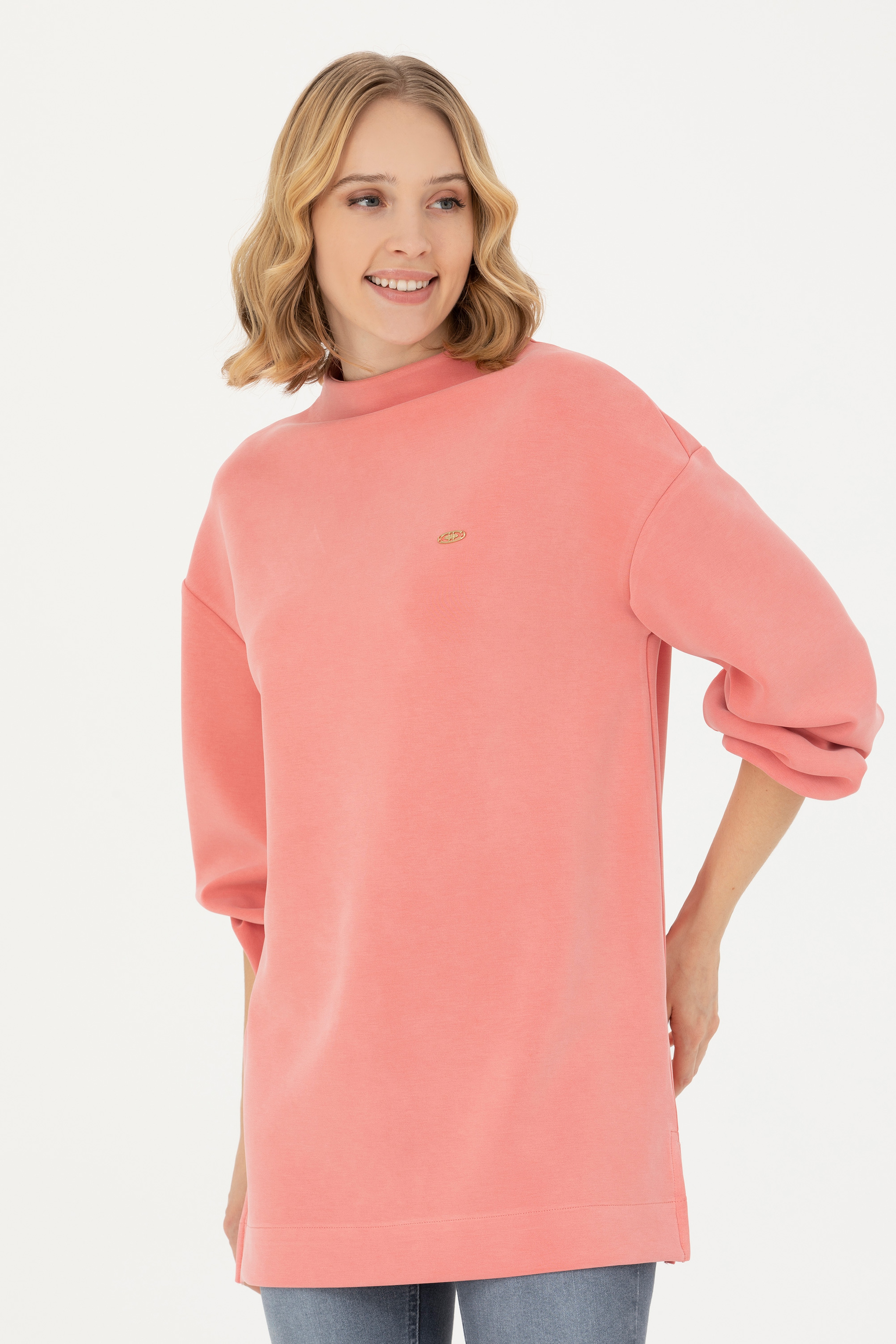Kadın Somon Sweatshirt - Image 1