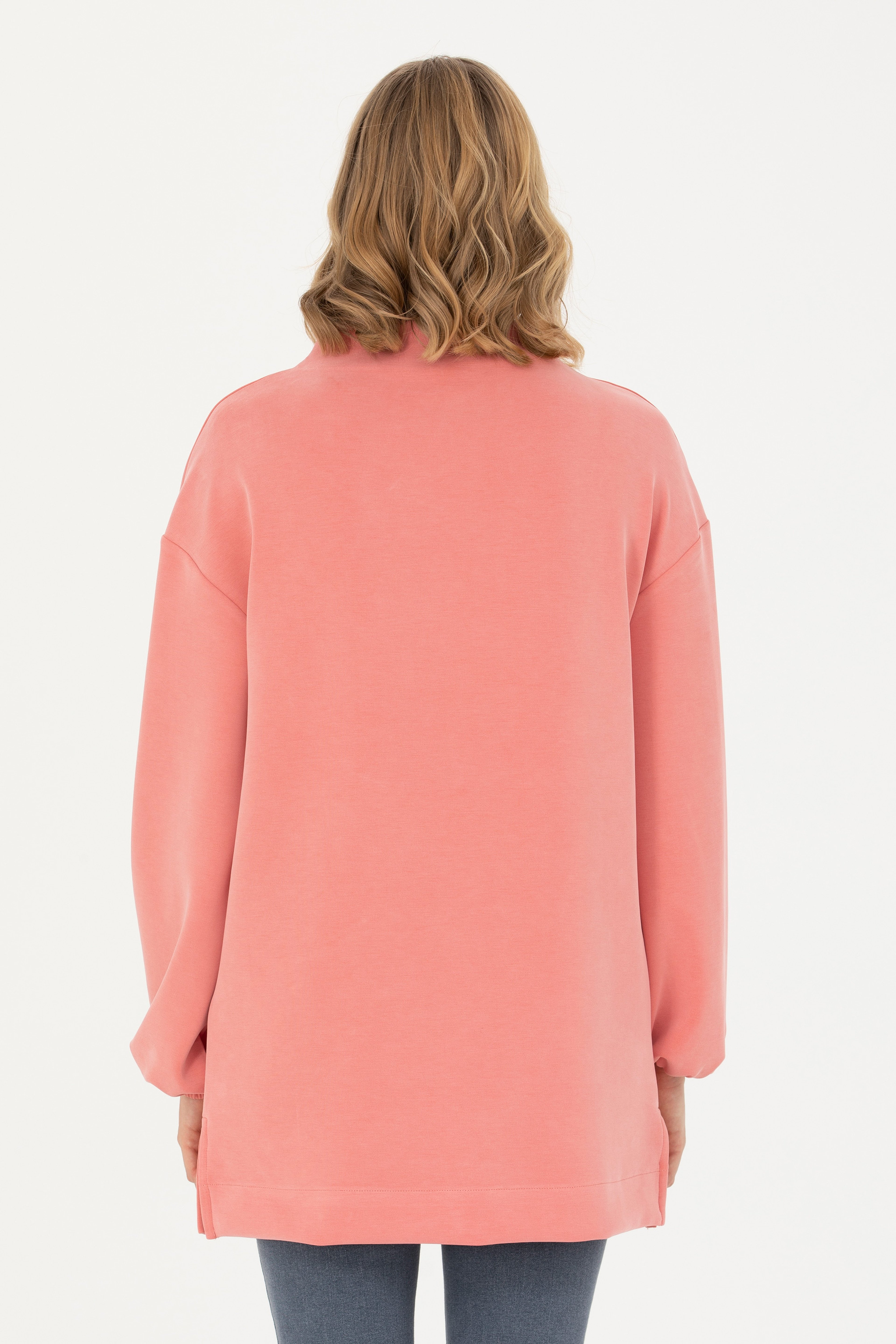 Kadın Somon Sweatshirt - Image 5