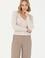 Kadın Krem Basic Triko Hırka