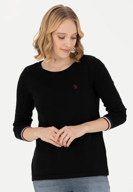 Kadın Siyah Bisiklet Yaka Kazak - 50277262015