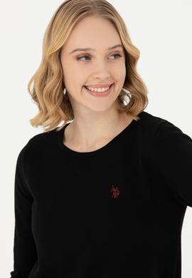 Kadın Siyah Bisiklet Yaka Kazak - 50277262015