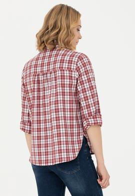 Kadın Pembe Uzun Kollu Gömlek - 50279868002