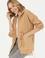 Kadın Kum Fermuarlı Örme Hırka