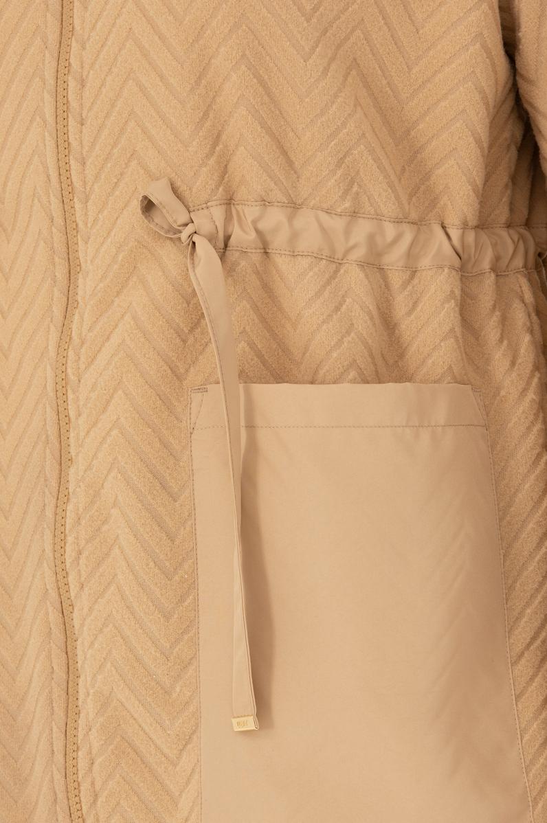 Kadın Kum Fermuarlı Örme Hırka