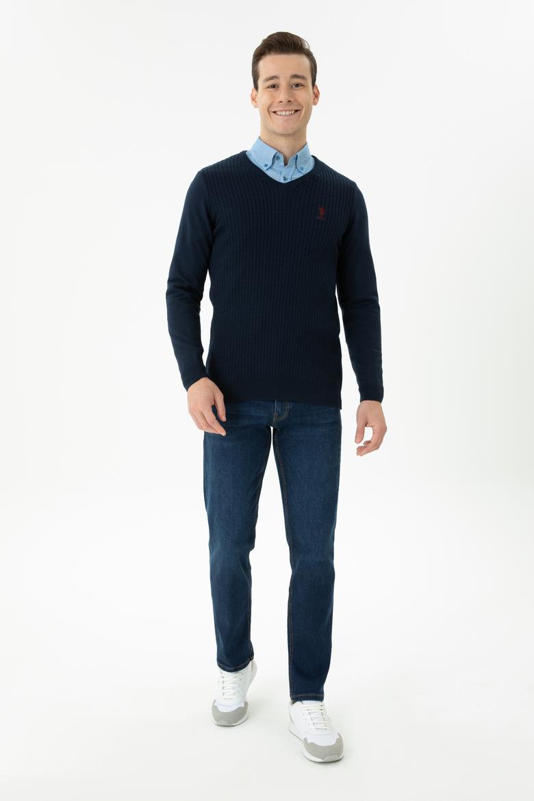 Erkek Lacivert Basic Kazak - 50268937003