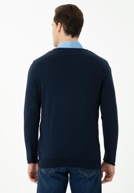 Erkek Lacivert Basic Kazak - 50268937003