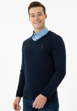 Erkek Lacivert Basic Kazak - 50268937003