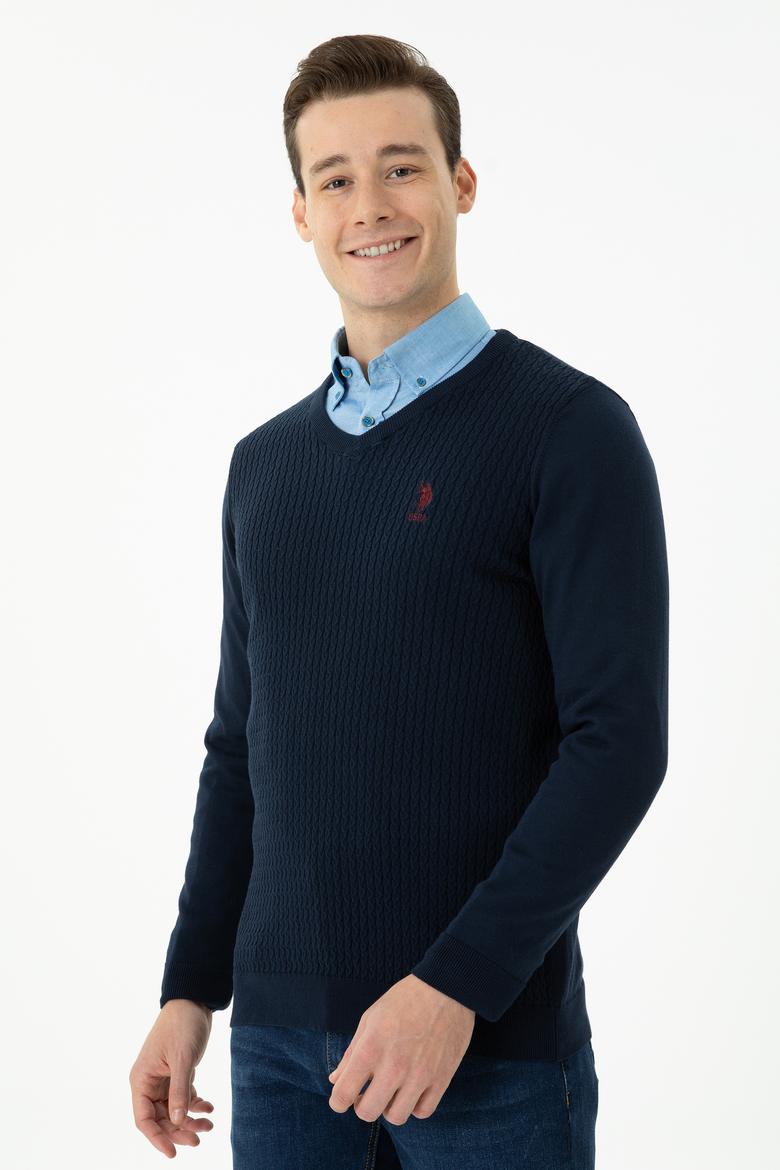 Erkek Lacivert Basic Kazak - 50268937003