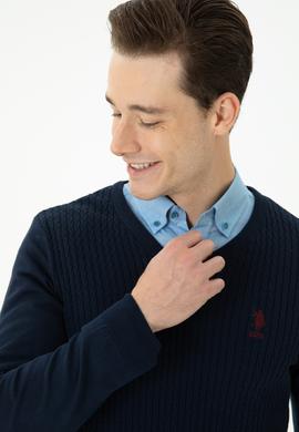 Erkek Lacivert Basic Kazak - 50268937003