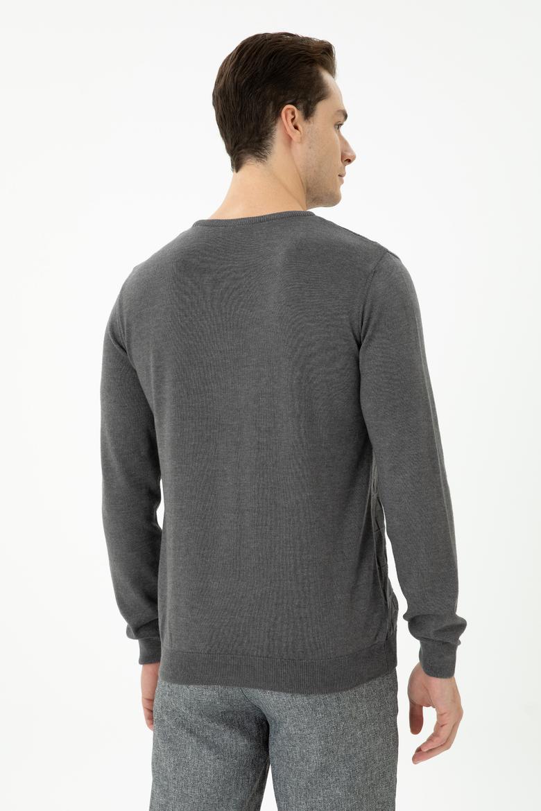 Erkek Antrasit Basic Kazak - 50269001074