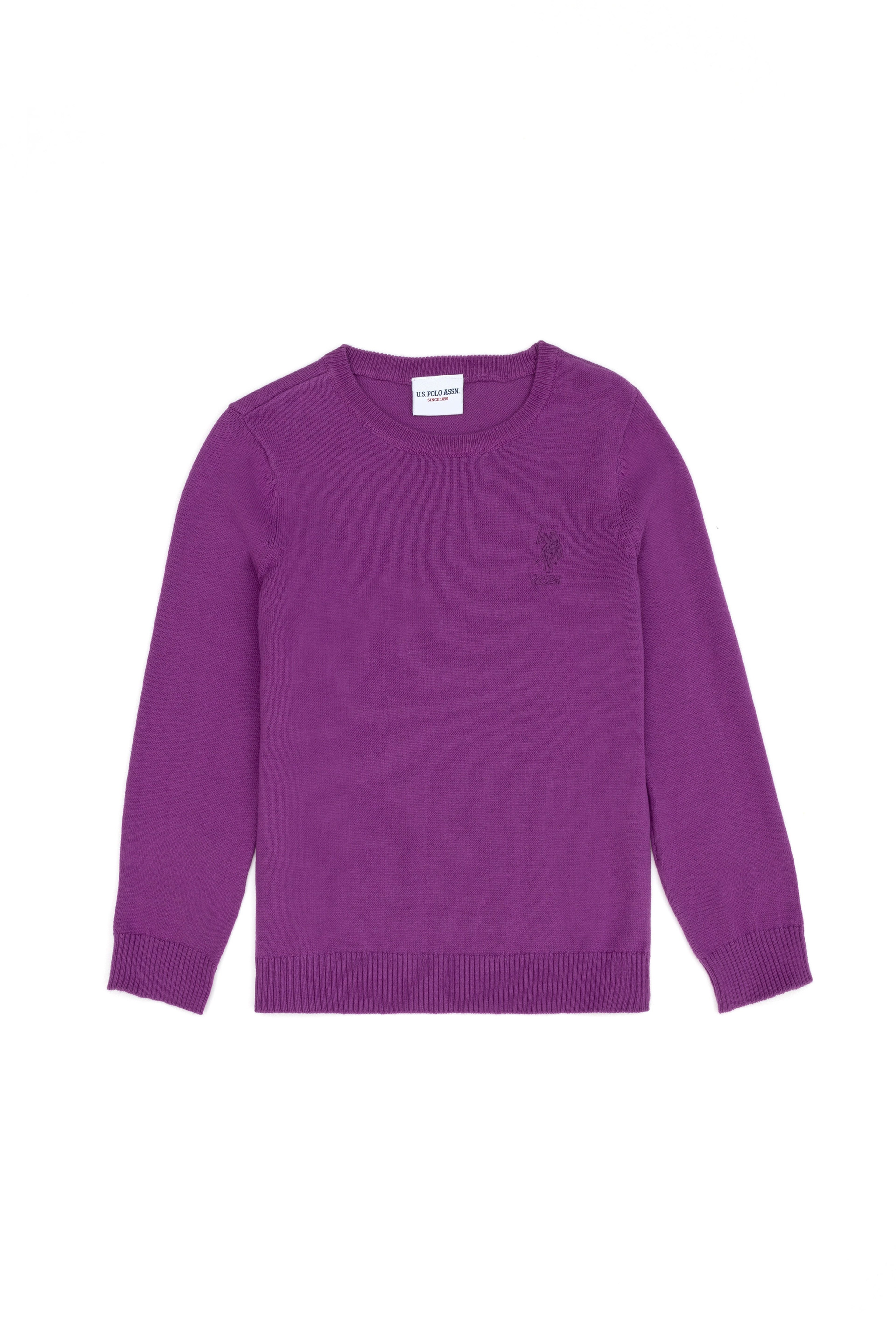 Kız Çocuk Violet Basic Kazak - Image 1