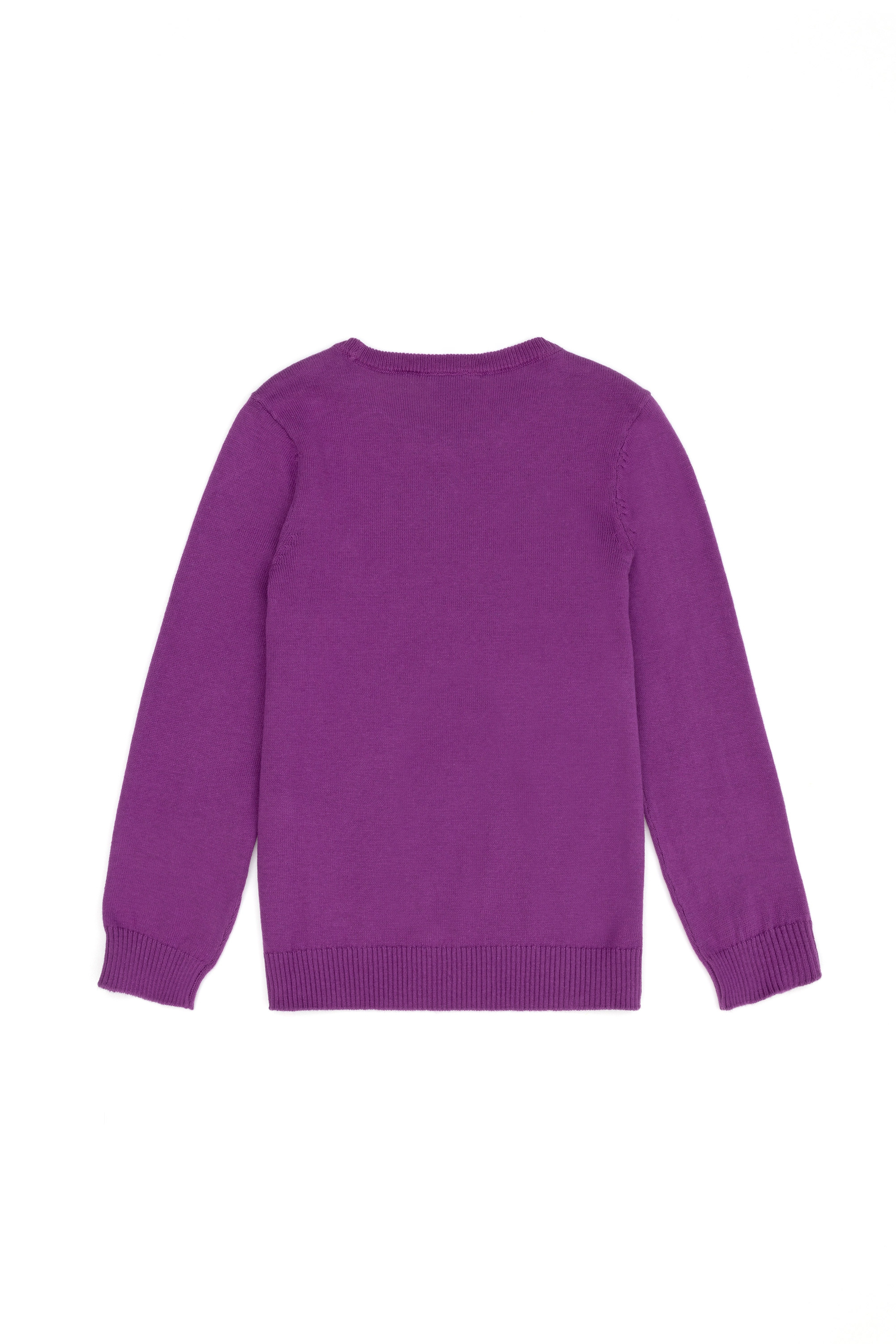 Kız Çocuk Violet Basic Kazak - Image 2