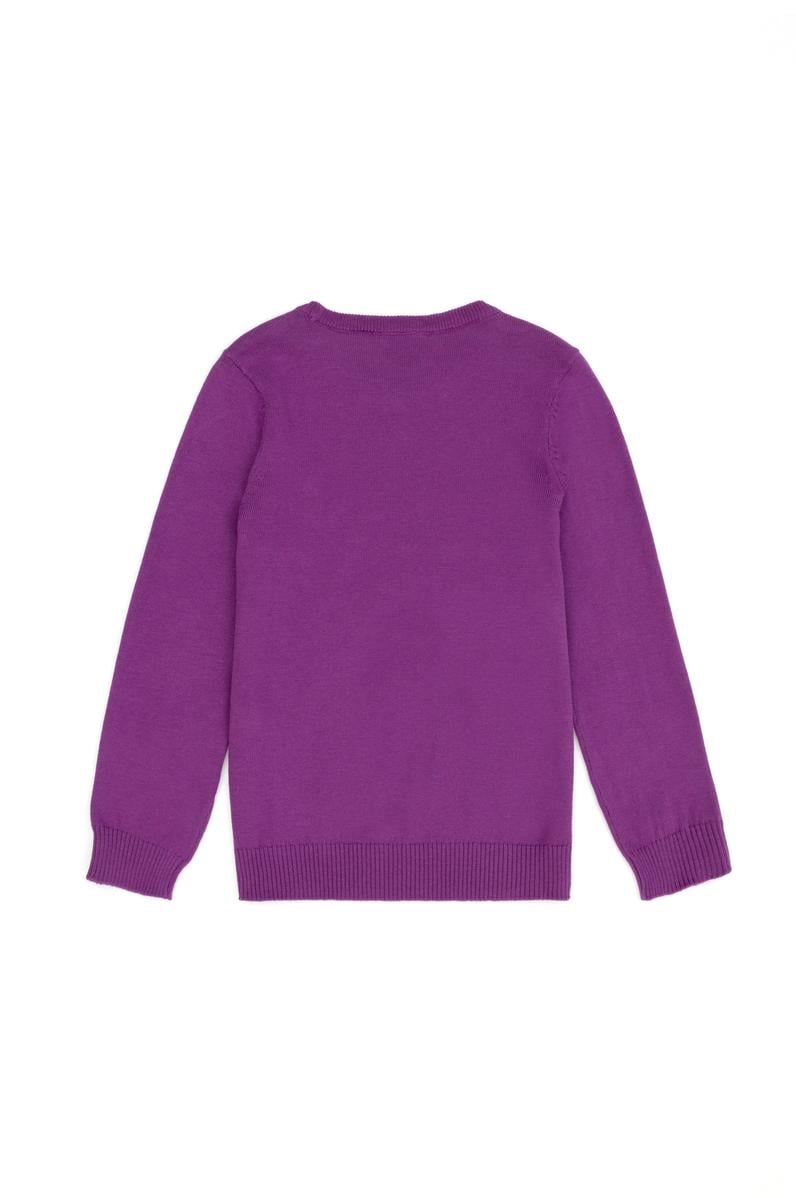 Kız Çocuk Violet Basic Kazak