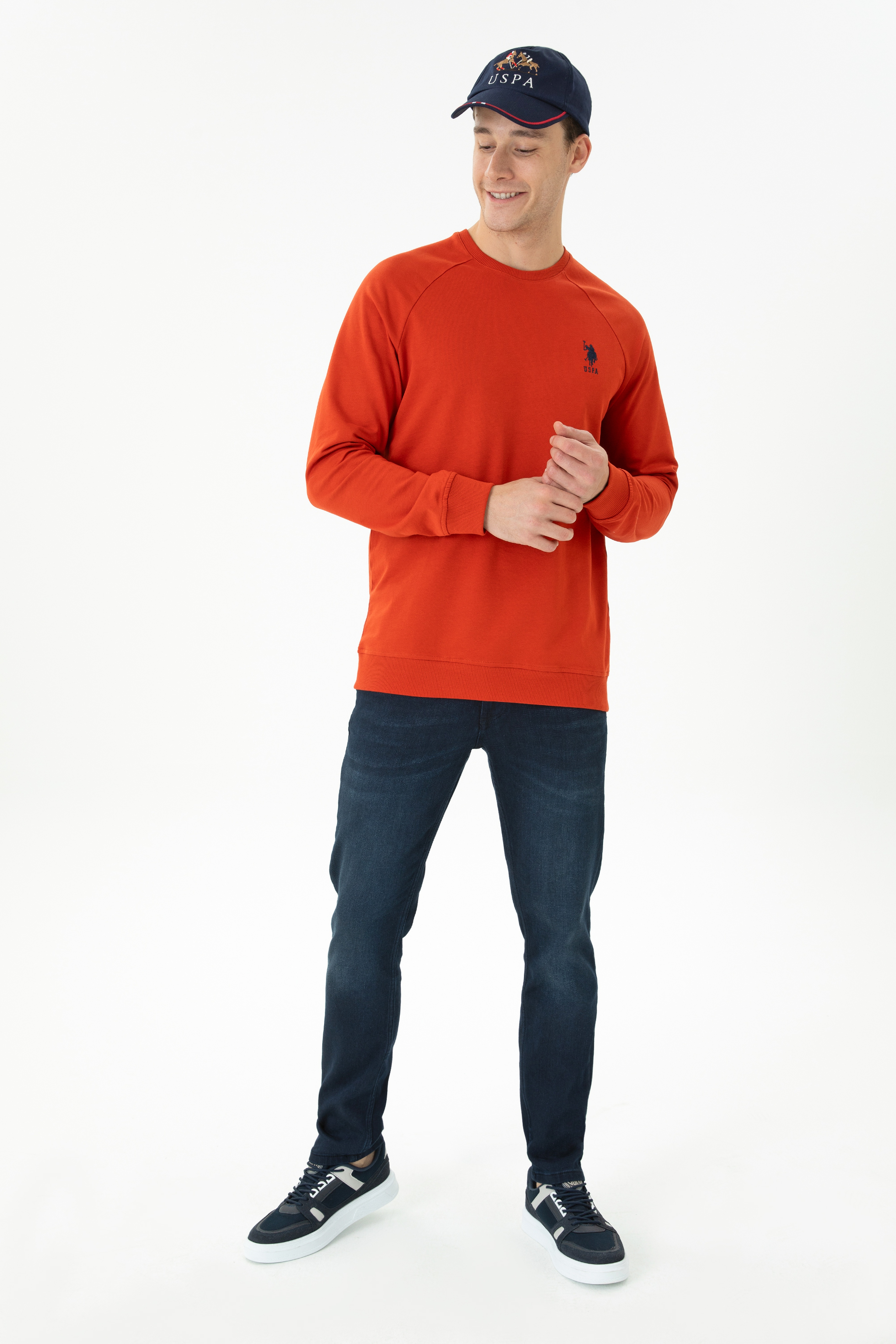 Erkek Kiremit Basic Sweatshirt - Image 4