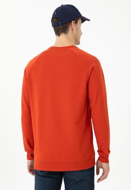 Erkek Kiremit Basic Sweatshirt - 50269412136