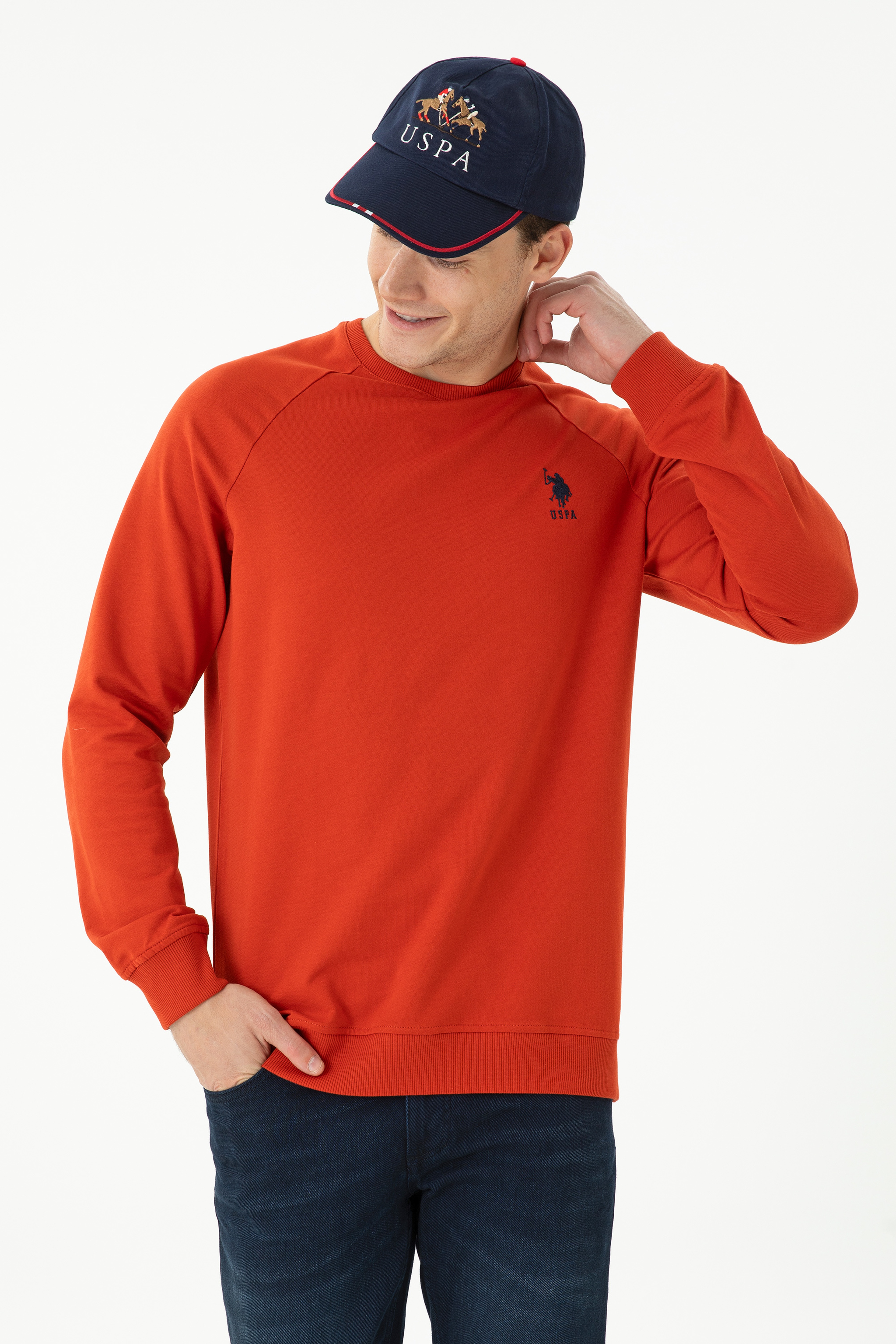 Erkek Kiremit Basic Sweatshirt - Image 1