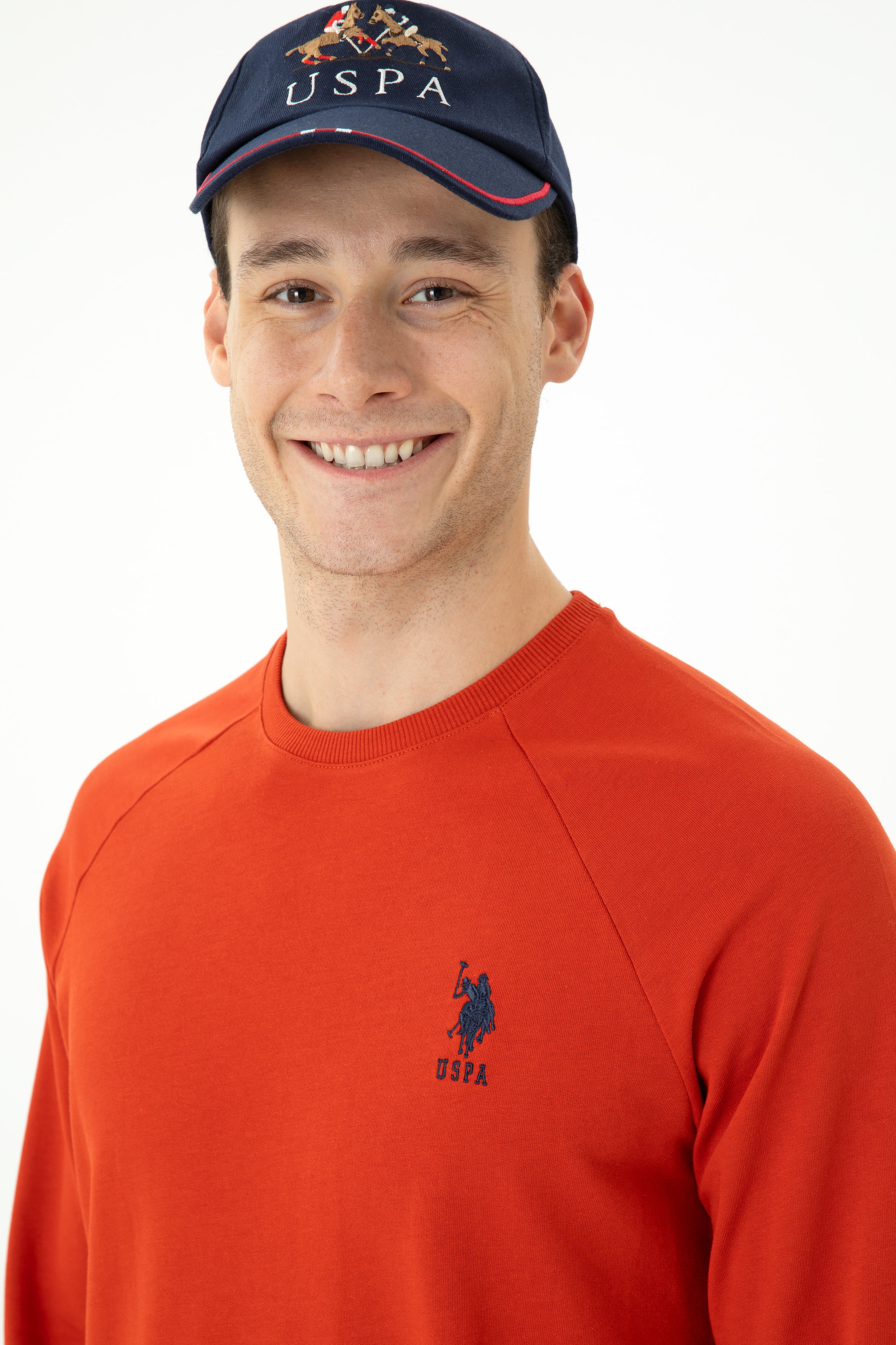 Erkek Kiremit Basic Sweatshirt