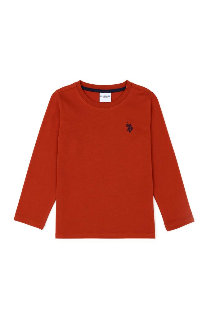 Erkek Çocuk Kiremit Basic Sweatshirt
