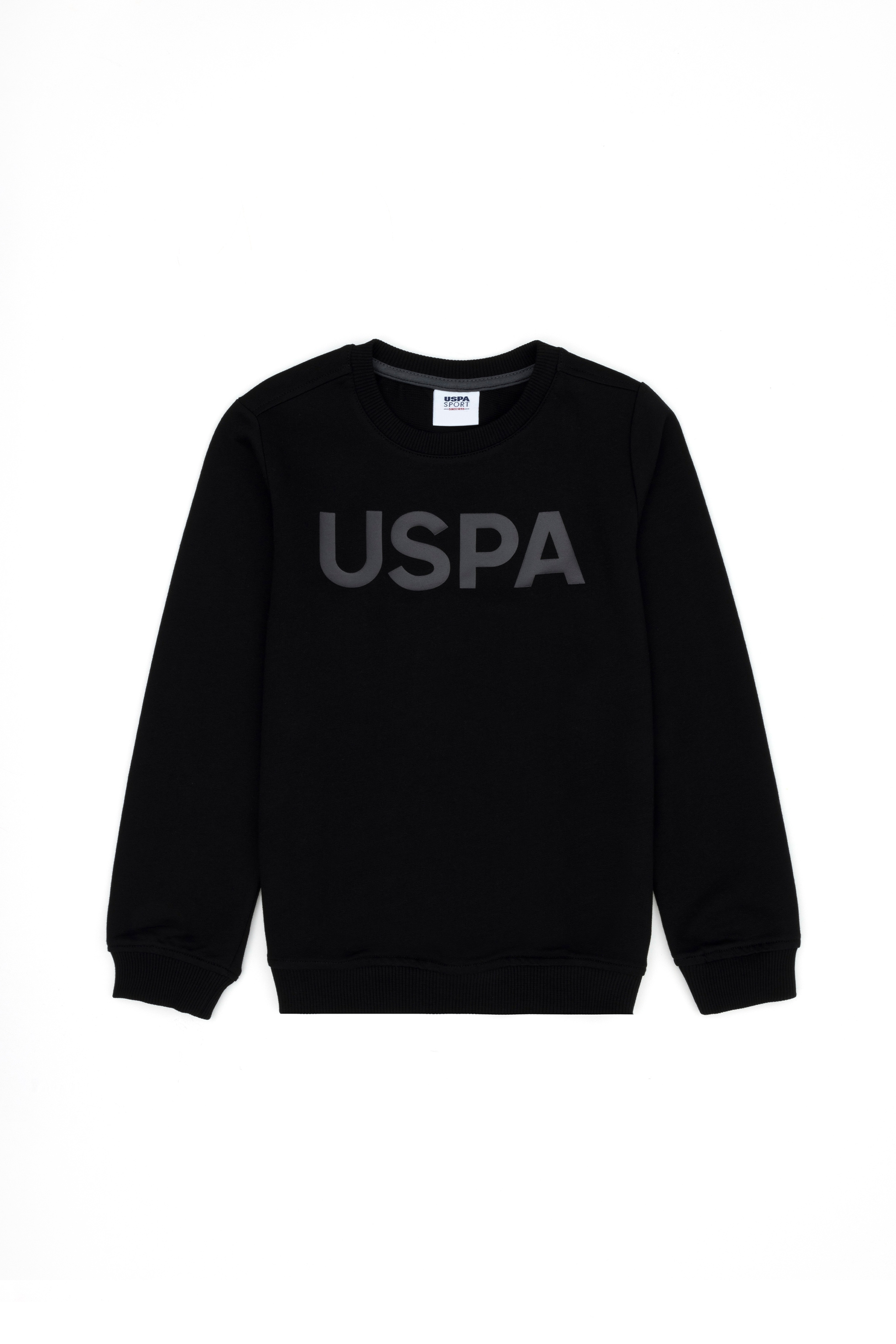 Erkek Çocuk Siyah Basic Sweatshirt - Image 1