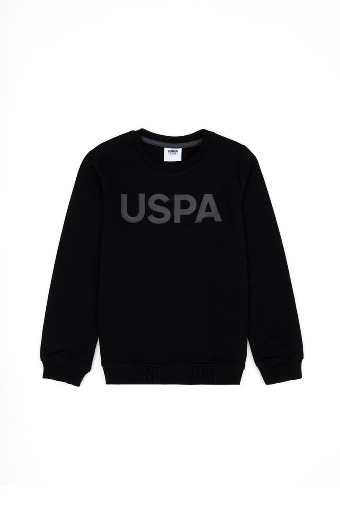 Erkek Çocuk Siyah Basic Sweatshirt