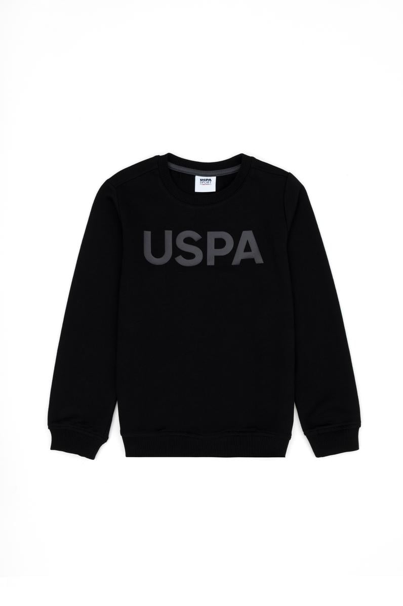 Erkek Çocuk Siyah Basic Sweatshirt