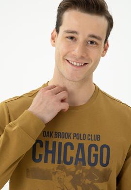 Erkek Açık Haki Sweatshirt - 50270804054