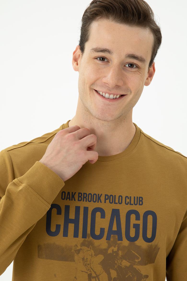 Erkek Açık Haki Sweatshirt - 50270804054
