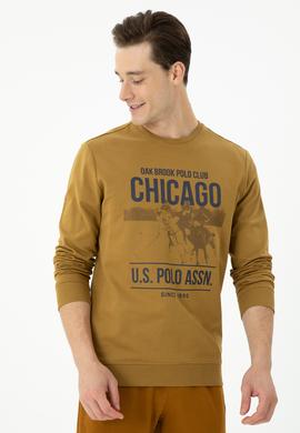 Erkek Açık Haki Sweatshirt - 50270804054