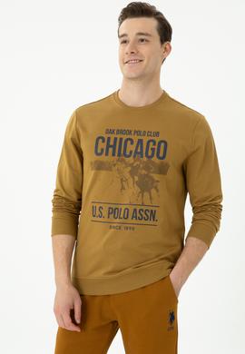 Erkek Açık Haki Sweatshirt - 50270804054