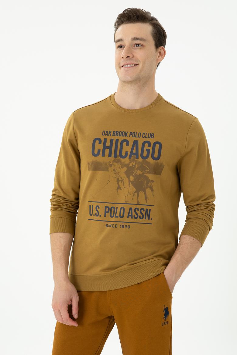 Erkek Açık Haki Sweatshirt