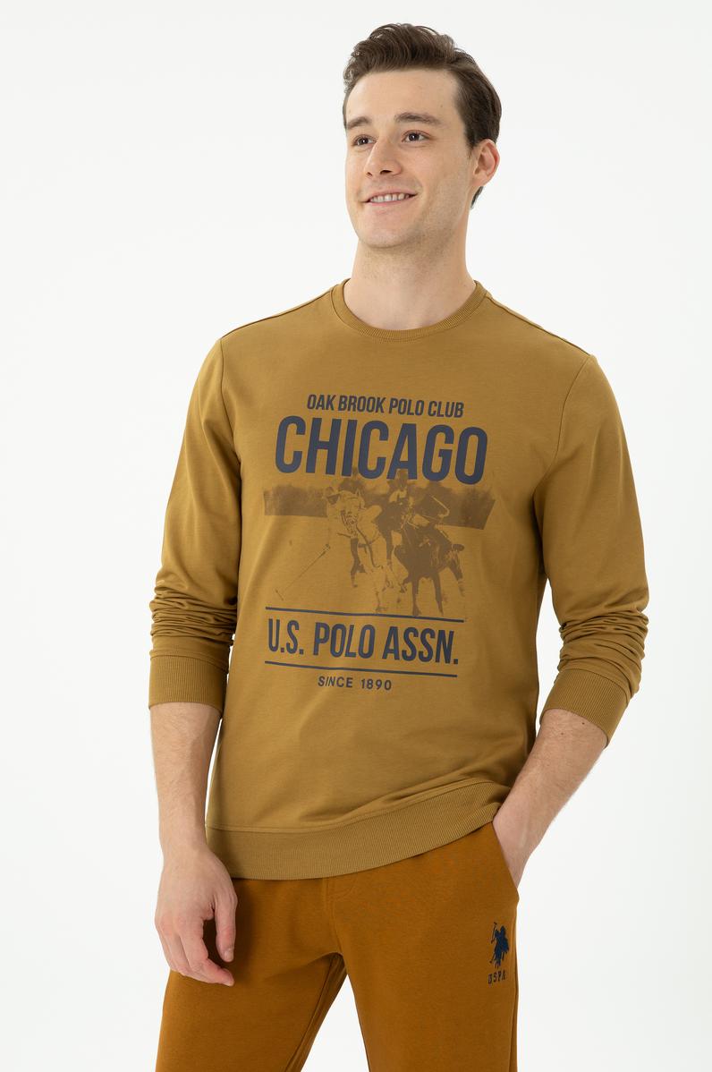 Erkek Açık Haki Sweatshirt