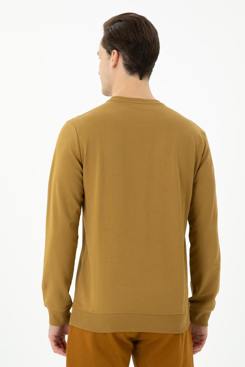Erkek Açık Haki Sweatshirt - 50270804054