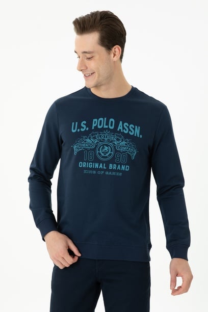 Erkek Lacivert Sweatshirt
