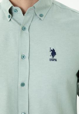 Erkek Mint Uzun Kollu Basic Gömlek - 50271274085