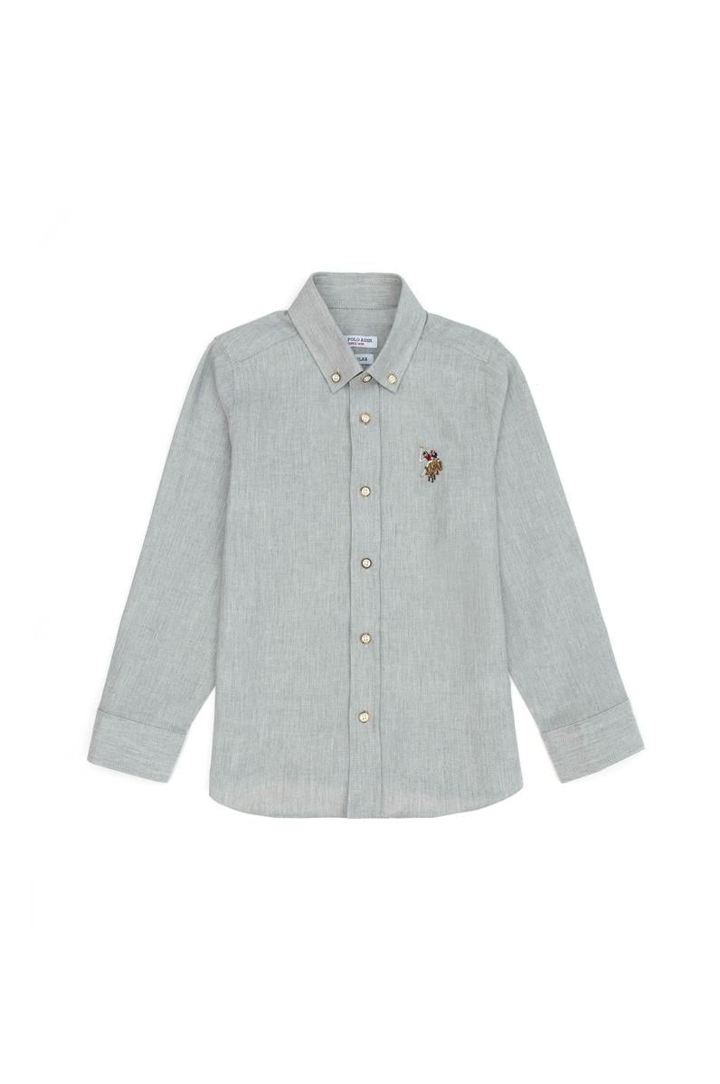 Erkek Çocuk Taş Uzun Kollu Gömlek