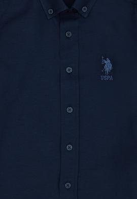 Erkek Çocuk Lacivert Uzun Kollu Basic Gömlek - 50271302044