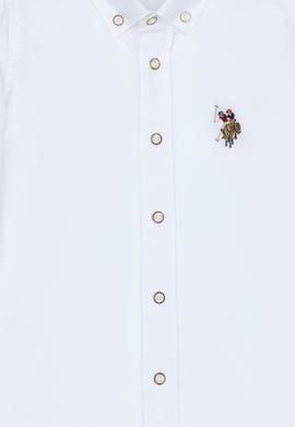 Erkek Çocuk Beyaz Uzun Kollu Basic Gömlek - 50271303008