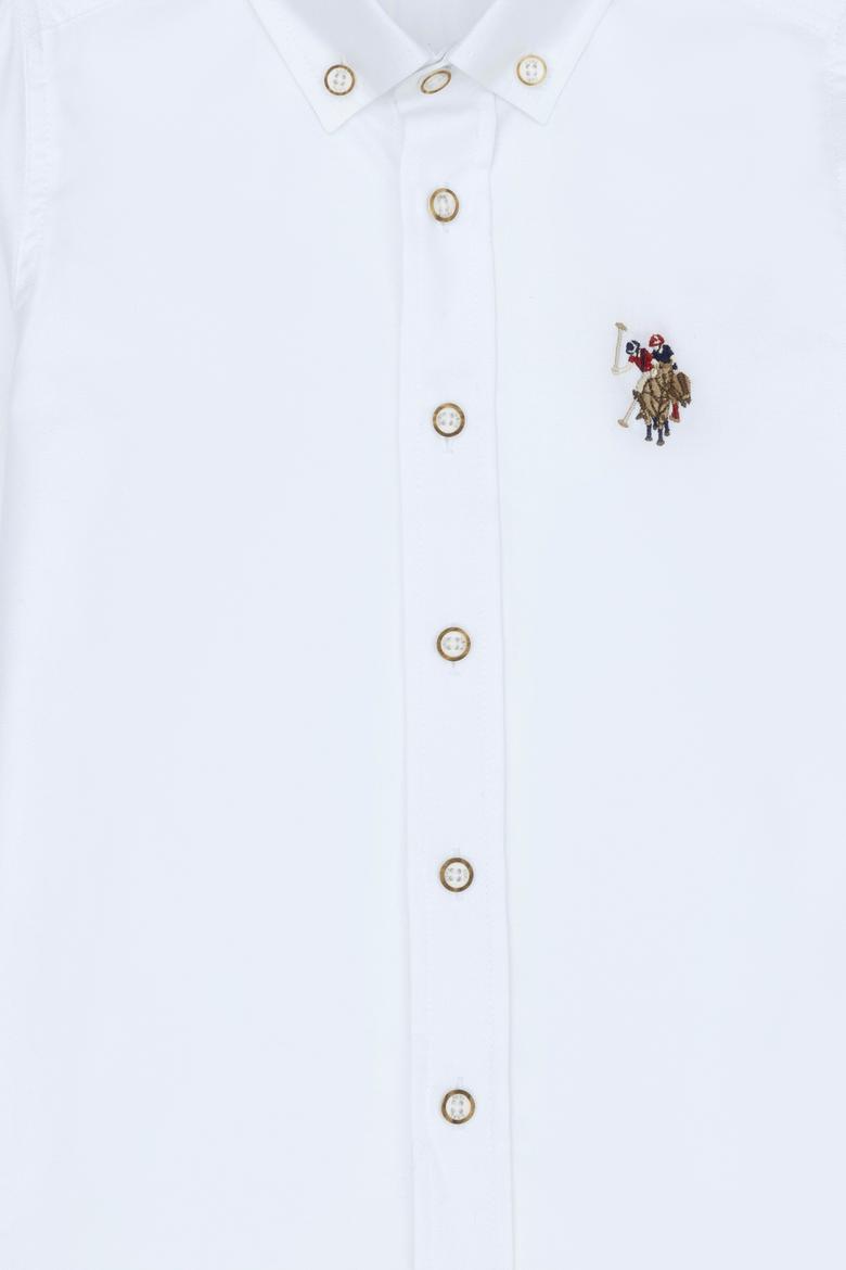 Erkek Çocuk Beyaz Uzun Kollu Basic Gömlek - 50271303008