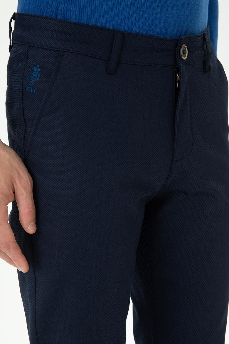 Erkek Slim Fit Lacivert Kanvas / Chino Pantolon - 50271430187