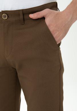 Erkek Slim Fit Coconut Kanvas Pantolon - 50271430439