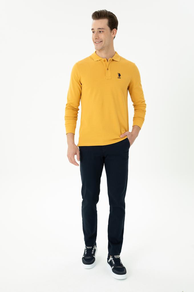 Erkek Slim Fit Lacivert Kanvas Pantolon