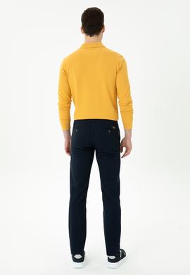 Erkek Slim Fit Lacivert Kanvas Pantolon - 50271467162